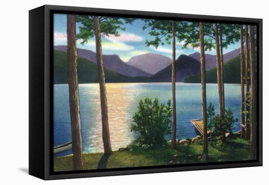 Grand Lake, Colorado - Sunrise Scene on the Lake-Lantern Press-Framed Stretched Canvas