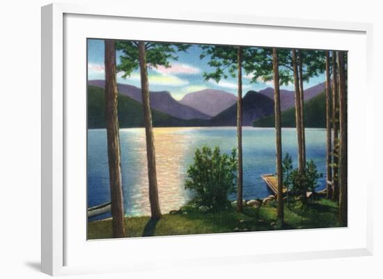 Grand Lake, Colorado - Sunrise Scene on the Lake-Lantern Press-Framed Art Print