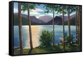 Grand Lake, Colorado - Sunrise Scene on the Lake-Lantern Press-Framed Stretched Canvas