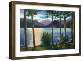 Grand Lake, Colorado - Sunrise Scene on the Lake-Lantern Press-Framed Art Print