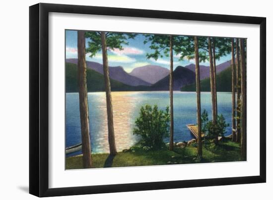 Grand Lake, Colorado - Sunrise Scene on the Lake-Lantern Press-Framed Art Print