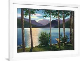Grand Lake, Colorado - Sunrise Scene on the Lake-Lantern Press-Framed Premium Giclee Print