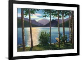 Grand Lake, Colorado - Sunrise Scene on the Lake-Lantern Press-Framed Premium Giclee Print