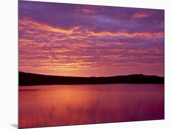 Grand Lake Matagamon, Brilliant Sunrise, Baxter State Park, Maine-Greg Probst-Mounted Photographic Print