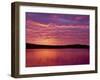 Grand Lake Matagamon, Brilliant Sunrise, Baxter State Park, Maine-Greg Probst-Framed Photographic Print