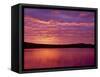 Grand Lake Matagamon, Brilliant Sunrise, Baxter State Park, Maine-Greg Probst-Framed Stretched Canvas
