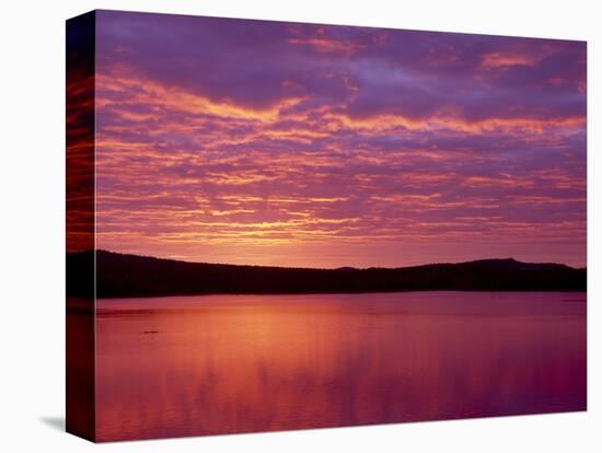 Grand Lake Matagamon, Brilliant Sunrise, Baxter State Park, Maine-Greg Probst-Stretched Canvas