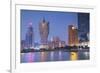 Grand Lisboa and Wynn Hotel and Casino at Dusk, Macau, China, Asia-Ian Trower-Framed Photographic Print