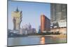 Grand Lisboa and Wynn Hotel and Casino, Macau, China, Asia-Ian Trower-Mounted Photographic Print