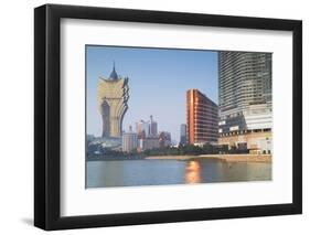 Grand Lisboa and Wynn Hotel and Casino, Macau, China, Asia-Ian Trower-Framed Photographic Print