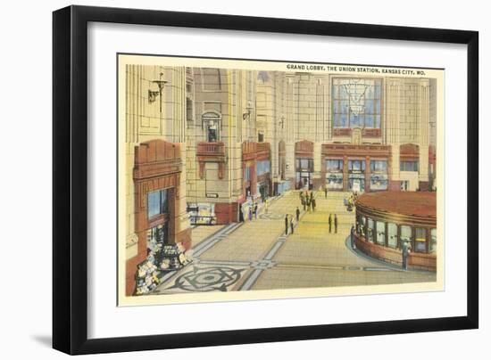 Grand Lobby, Union Station, Kansas City, Missouri-null-Framed Art Print