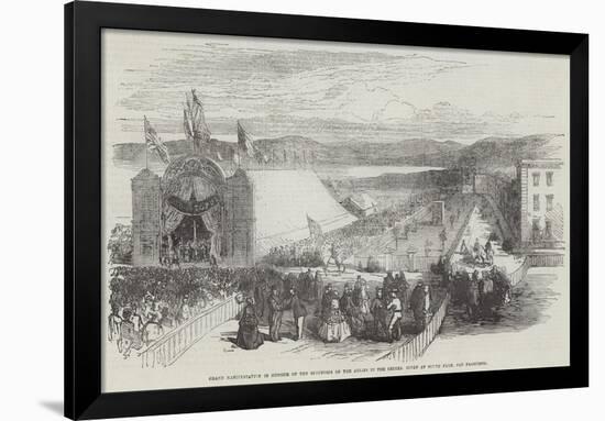 Grand Manifestation in Honour of the Successes of the Allies in the Crimea-null-Framed Giclee Print