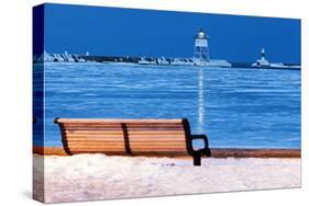 Grand Marais Lighthouse-benkrut-Stretched Canvas