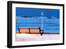 Grand Marais Lighthouse-benkrut-Framed Photographic Print