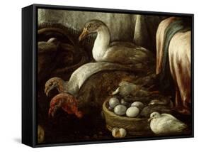 Grand Market-Francesco Bassano II-Framed Stretched Canvas