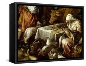 Grand Market-Francesco Bassano II-Framed Stretched Canvas