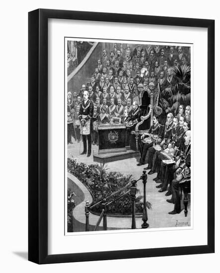 Grand Masonic Gathering, 1887-null-Framed Giclee Print