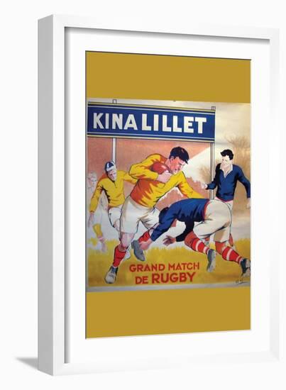 Grand Match De Rugby-null-Framed Art Print