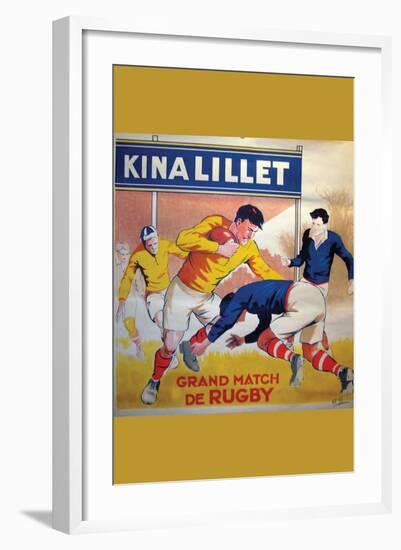 Grand Match De Rugby-null-Framed Art Print