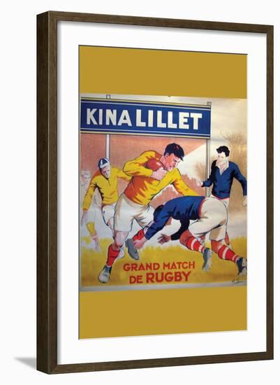 Grand Match De Rugby-null-Framed Art Print