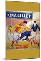 Grand Match De Rugby-null-Mounted Art Print