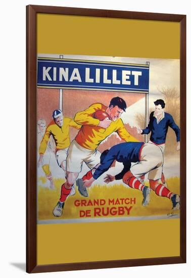 Grand Match De Rugby-null-Framed Art Print