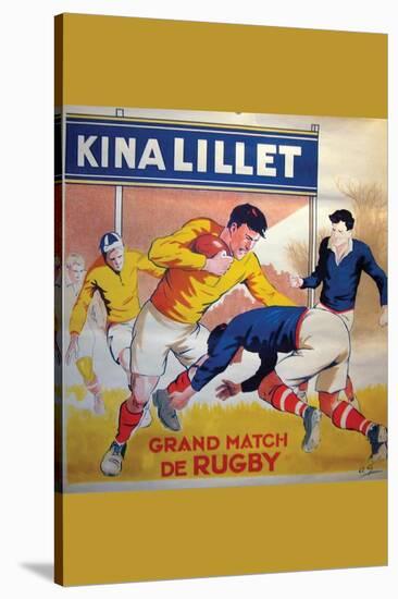 Grand Match De Rugby-null-Stretched Canvas