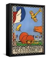 Grand Meeting Aeronautique-Robert Mallet-Stevens-Framed Stretched Canvas