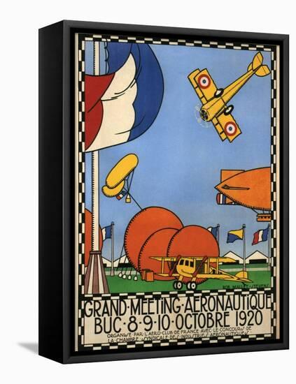 Grand Meeting Aeronautique-Robert Mallet-Stevens-Framed Stretched Canvas