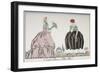 Grand Mere and Petite fille An older woman and young girl-Georges Barbier-Framed Giclee Print