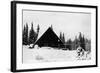 Grand Mesa, Colorado - Alexander Lake Lodge-Lantern Press-Framed Art Print