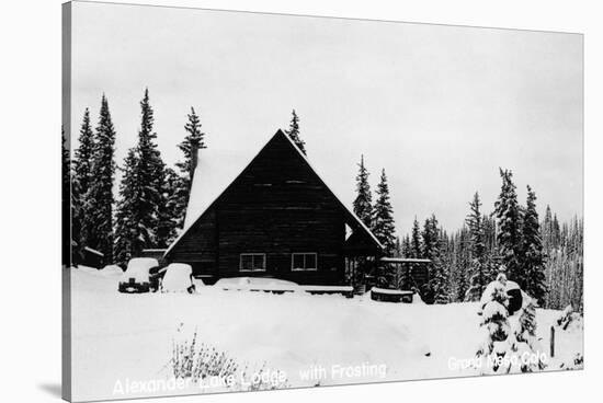 Grand Mesa, Colorado - Alexander Lake Lodge-Lantern Press-Stretched Canvas