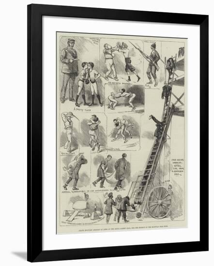 Grand Military Assault at Arms at the Royal Albert Hall, for the Benefit of the Egyptian War Fund-Alfred Courbould-Framed Giclee Print