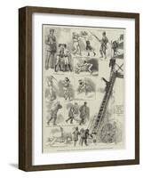 Grand Military Assault at Arms at the Royal Albert Hall, for the Benefit of the Egyptian War Fund-Alfred Courbould-Framed Giclee Print