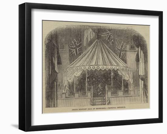 Grand Military Ball at Edinburgh, Principal Entrance-null-Framed Giclee Print