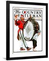 "Grand Military Band," Country Gentleman Cover, June 23, 1923-Angus MacDonall-Framed Giclee Print