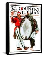 "Grand Military Band," Country Gentleman Cover, June 23, 1923-Angus MacDonall-Framed Stretched Canvas