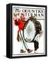 "Grand Military Band," Country Gentleman Cover, June 23, 1923-Angus MacDonall-Framed Stretched Canvas