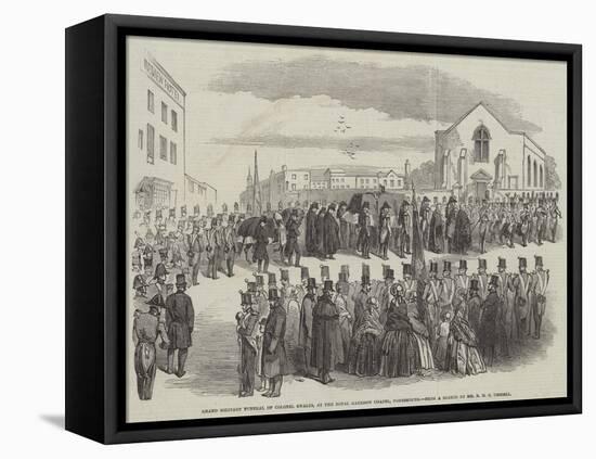 Grand Military Funeral of Colonel Swales, at the Royal Garrison Chapel, Portsmouth-null-Framed Stretched Canvas
