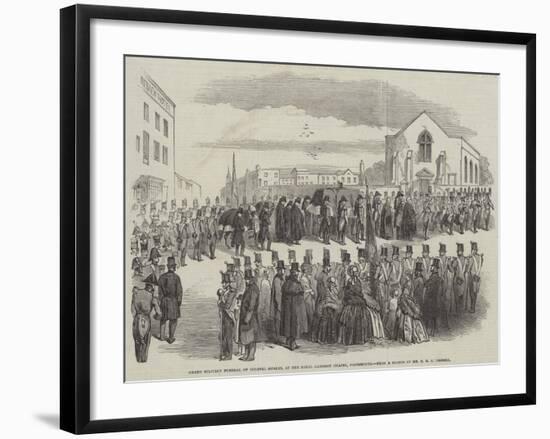 Grand Military Funeral of Colonel Swales, at the Royal Garrison Chapel, Portsmouth-null-Framed Giclee Print