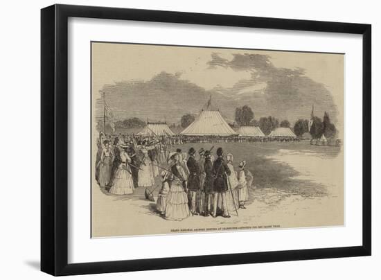 Grand National Archery Meeting at Leamington, Shooting for the Ladies' Prize-null-Framed Giclee Print