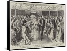 Grand Naval Ball Given by the Duke of Edinburgh in the Opera House-Godefroy Durand-Framed Stretched Canvas