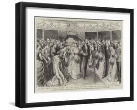 Grand Naval Ball Given by the Duke of Edinburgh in the Opera House-Godefroy Durand-Framed Giclee Print