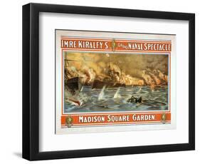 Grand Naval Spectacle Madison Square Garden Poster-Lantern Press-Framed Art Print