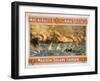 Grand Naval Spectacle Madison Square Garden Poster-Lantern Press-Framed Art Print