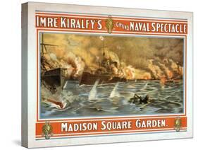 Grand Naval Spectacle Madison Square Garden Poster-Lantern Press-Stretched Canvas