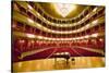 "Grand Old Lady of Broad Street," a 1857 built Opera stage with Grand Piano at the Opera Company...-null-Stretched Canvas