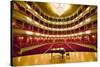 "Grand Old Lady of Broad Street," a 1857 built Opera stage with Grand Piano at the Opera Company...-null-Stretched Canvas