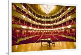 "Grand Old Lady of Broad Street," a 1857 built Opera stage with Grand Piano at the Opera Company...-null-Framed Photographic Print