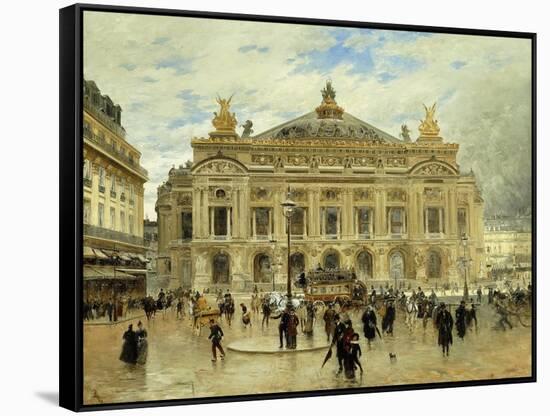 Grand Opera House, Paris-Frank Myers Boggs-Framed Stretched Canvas